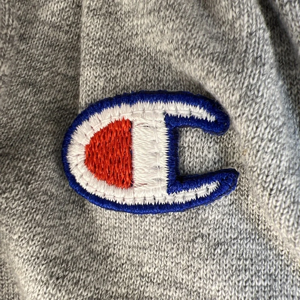 Vtg 90s Champion Shorts‎ Mens M Heather Gray NWT Deadstock Script C Patch 1995